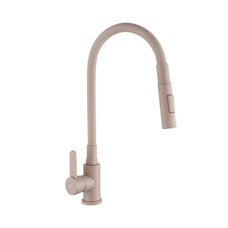 Bateria zlew. dalis z elastyczną 2f wylewką, beżowy BZ-64-003-L Invena