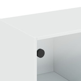 Szafka wisząca ze szklanymi drzwiami, biała, 102x37x35 cm