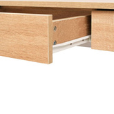 vidaXL Biurko 110 x 55 x 75 cm, kolor dębowy i biały
