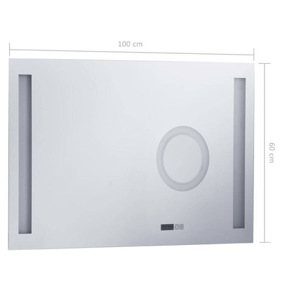 vidaXL Lustro łazienkowe z LED i czujnikiem dotykowym, 100x60 cm model standard