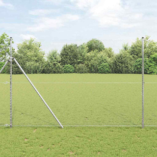 Ogrodzenie heksagonalne 1,5 x 10 m Stal galwanizowana srebrny