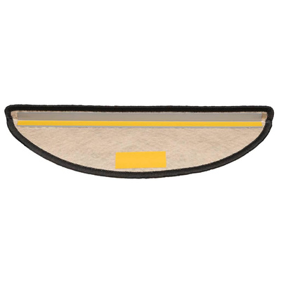 Samoprzylepne nakładki na schody, 15 szt., 56x17x3 cm, antracyt