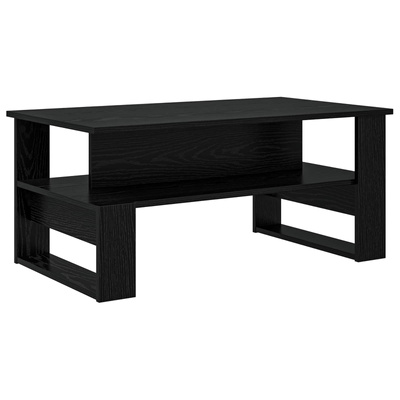 Stolik kawowy Czarny Dąb 90 x 50 x 40 cm Drewno inżynieryjne