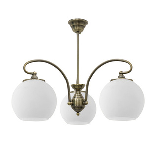 Lampa sufitowa wisząca 3X60W E27 patynowa miedź ORBIT 33-69351