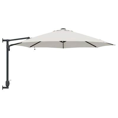 Parasolka ogrodowa piaskowy 248 x 248 x 148 cm Poliester i Stal