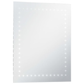 vidaXL Ścienne lustro łazienkowe z LED, 50 x 60 cm