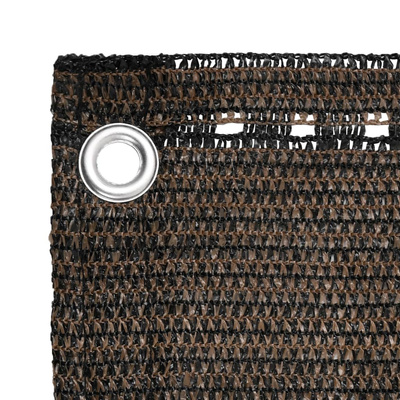 Parawan balkonowy, brązowy, 120x500 cm, HDPE