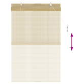 Roleta naturalny 90 x 160 cm Bambus