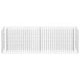 Podwyższona donica gabionowa, galwanizowana stal, 180x30x60 cm