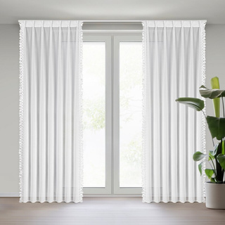 Firana Loreta biała 80x270