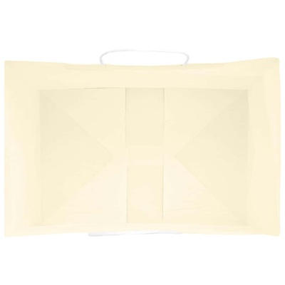 Torby papierowe 250 szt. z uchwytami żółte 32x22x24 cm