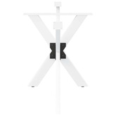 Noga do stołu jadalnego Pająk Kształt Biały 120x68x(72-73) cm Stal