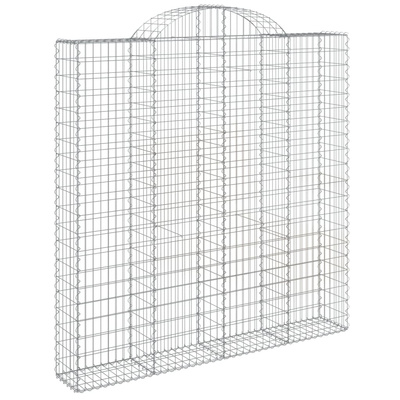 Łukowaty kosz gabionowy 200x30x200/220 cm, galwanizowane żelazo