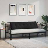 Poduszka na plecy Czarny 180 x 50 cm Tkanina mikrofibrowa