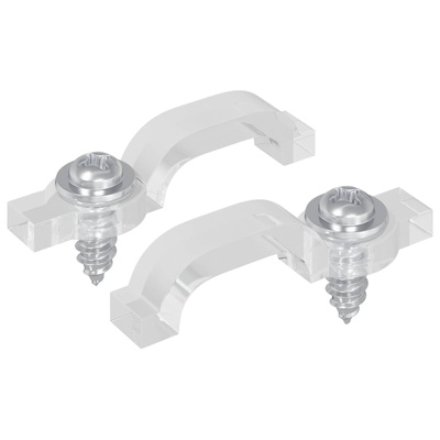 Klipsy LED Strip 23,8 mm 2 pcs przezroczysty Plastik i żelazo