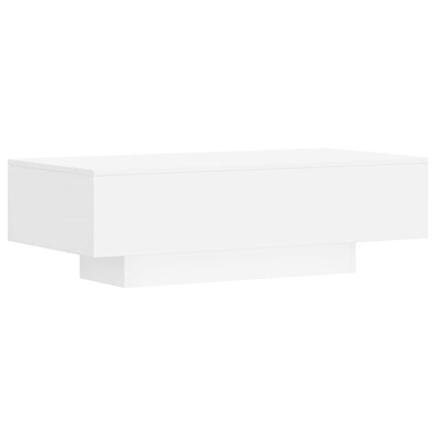 Stolik kawowy, biały, 100x49,5x31 cm, materiał drewnopochodny