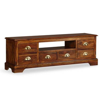 vidaXL Szafka pod TV z drewna sheesham, 120 x 40 x 30 cm