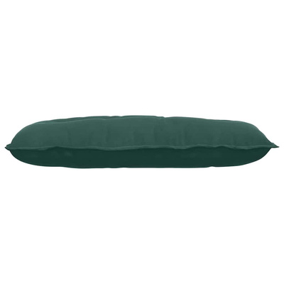 Poduszka na plecy Ciemna zieleń 100 x 50 cm Tkanina sztruksowa