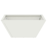 Doniczka ogrodowa Biały 35 x 35 x 15 cm Stal zimnogięta