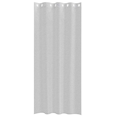 Firany Voile 2 pcs Jasnoszary 260 x 140 cm Poliester