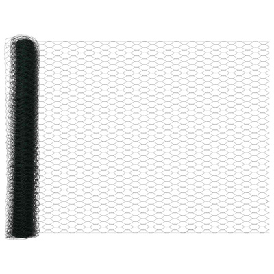 Ogrodzenie heksagonalne 1 x 10 m PVC zielony