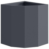Doniczka Różnorożna Antracyt 30 x 30 x 35 cm Stal