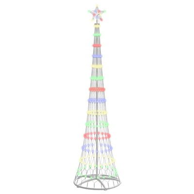 Choinka świąteczna LED z podstawą Wielokolorowe 250 cm Metal