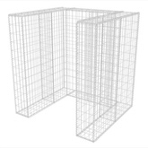 Gabion do osłonięcia kosza na śmieci, 110x100x120 cm
