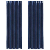 Zasłony zaciemniające 2 pcs Ciemnoniebieski 140 x 245 cm