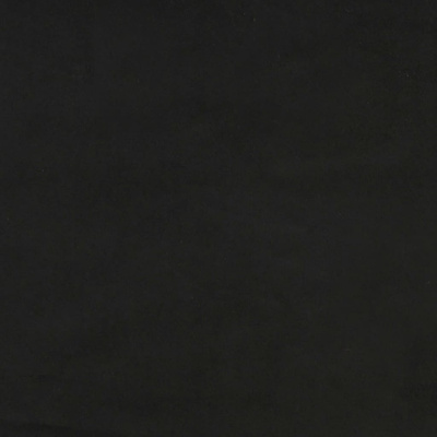 Łóżko kontynentalne, czarna, 180x200 cm, aksamitna