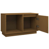 vidaXL Szafka pod TV, miodowy brąz, 74x35x44 cm, lite drewno sosnowe