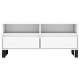 vidaXL Szafka pod TV, biała, 100x34,5x44,5 cm, materiał drewnopochodny model standard