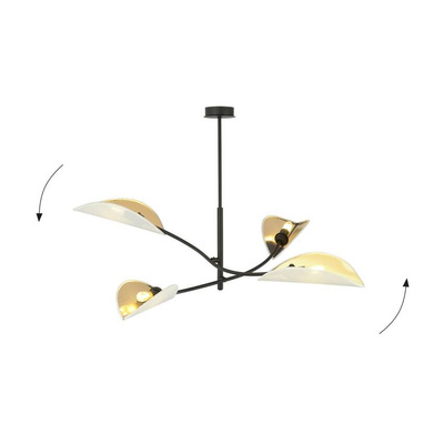 Lampa sufitowa  LOTUS 4 WHITE/GOLD