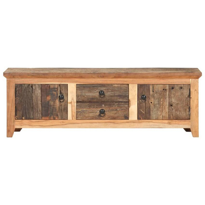 vidaXL Szafka pod TV, 120x30x40 cm, lite drewno akacjowe i odzyskane