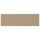 vidaXL Leżak podwójny z beżowymi poduszkami impregnowana sosna