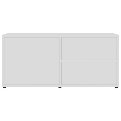 vidaXL Szafka pod TV, biała, 80x34x36 cm, materiał drewnopochodny