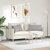 Poduszki na sofę 2 pcs Szary chmur 80 x 40 cm tkanina