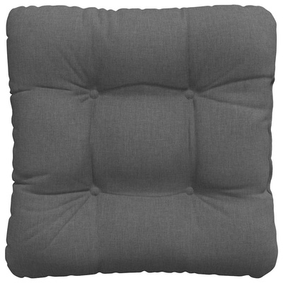 Poduszki na siedziska 4 pcs Ciemnoszary 40 x 40 x 12 cm tkanina
