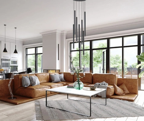 Lampa wisząca Ultrathin czarna 7