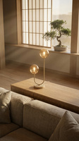 Lampka stołowa do salonu w kolorze beżowym K-5997 z serii SPARK