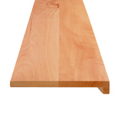 Nakładki na schody 2 szt. 120 x 30 x 2 cm Lakier Drewno bukowe