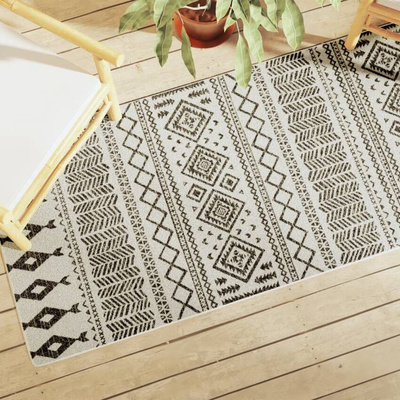 vidaXL Dywan zewnętrzny/wewnętrzny, kolorowy 80x300 cm, antypoślizgowy