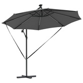 Parasol plażowy Ze LED Lights Antracyt 294 x 294 x 248 cm