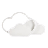 Lampa sufitowa LED Chmurki plafon 24W 2800–6500K  z pilotem biały klosz regulacja barwy światła pokój dziecięcy salon