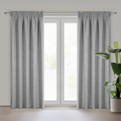 Zasłona Sre srebrna 140x270