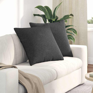 Poduszki na sofę 2 pcs Ciemnoszary 80 x 80 cm