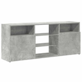 Szafka TV z oświetleniem LED, szarość betonu, 120x30x50 cm