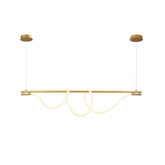 Nowoczesna spiralna lampa wisząca Czarna 150cm 360° 45W 3000K Abruzzo Spirali