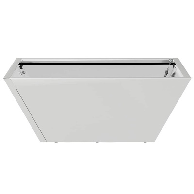 Doniczka ogrodowa 5 pcs Srebrny 40 x 40 x 15 cm Stal nierdzewna