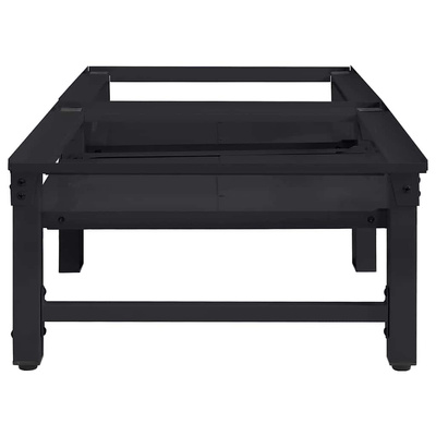 Podstawka na Pralkę 2 pcs Czarny 124,5 x 61,5 x 32,5 cm Stal